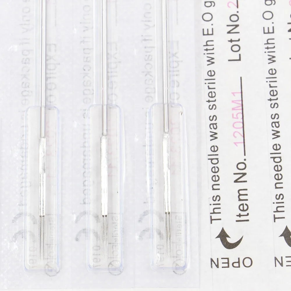 50 шт./кор. 9RL иглы для тату показанные стерилизованные бесплатная доставка agujas