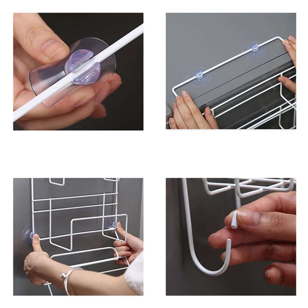 

Multi-layer Refrigerator Rack Kitchen Supplies Household Seasoning Rack Storage Side Iron Wall Hanging Basket Holder