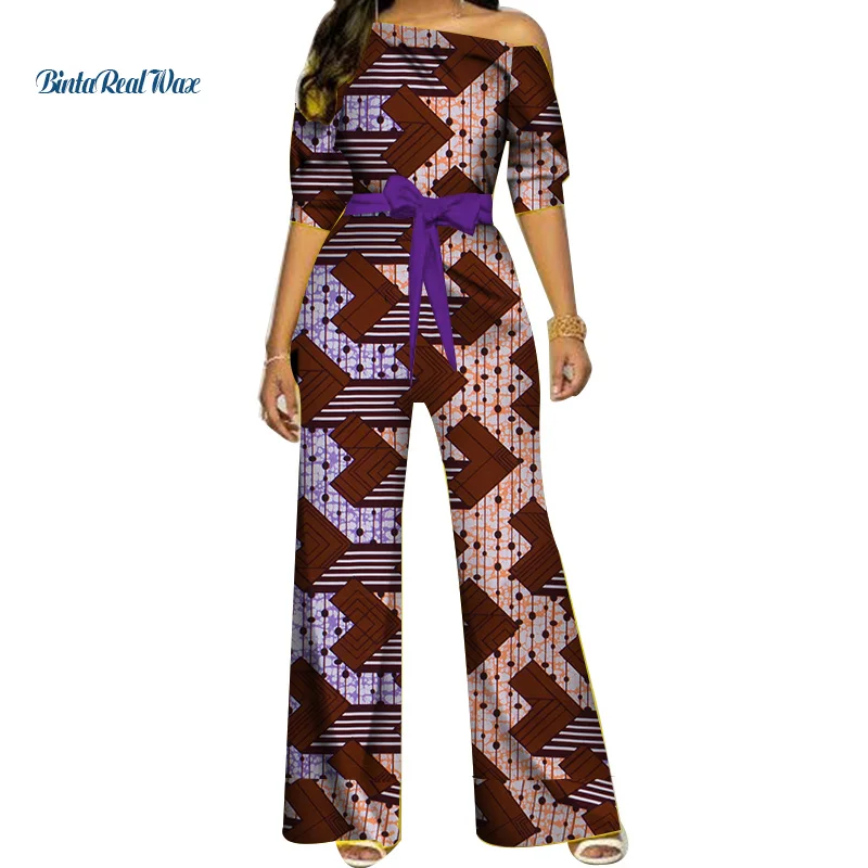 Африканская одежда Дашики комбинезон с принтом Анкары Женская африканская базин