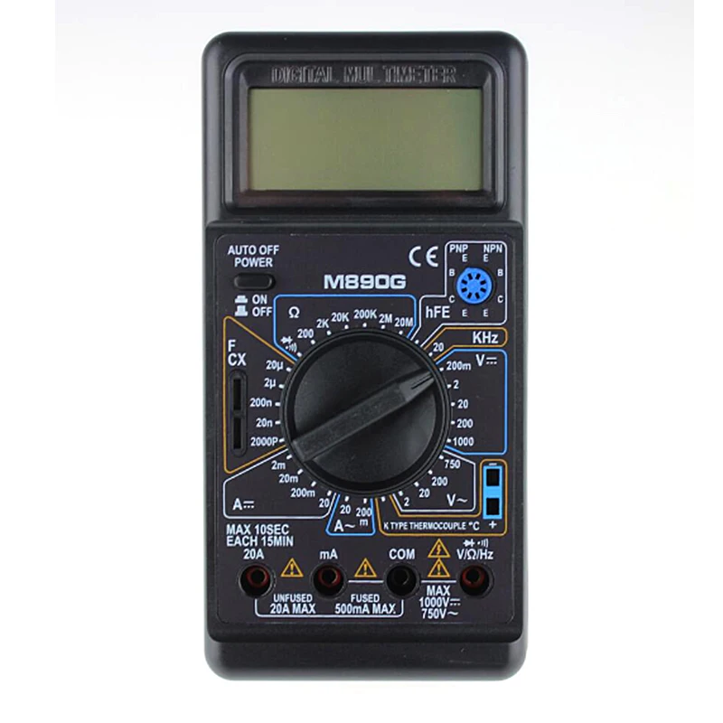 Электрический портативный Вольтметр Амперметр Датчик Профессиональный DT9205A AC DC