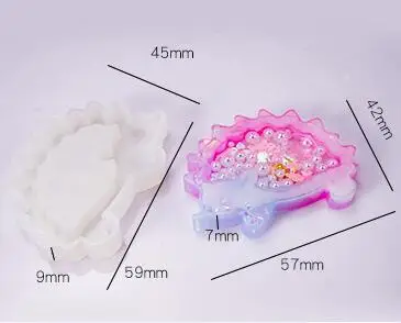 6 Силиконовые формы сушеный цветок смолы декоративные ремесло DIY Единорог Рог формы эпоксидной смолы формы для ювелирных изделий - Цвет: 6