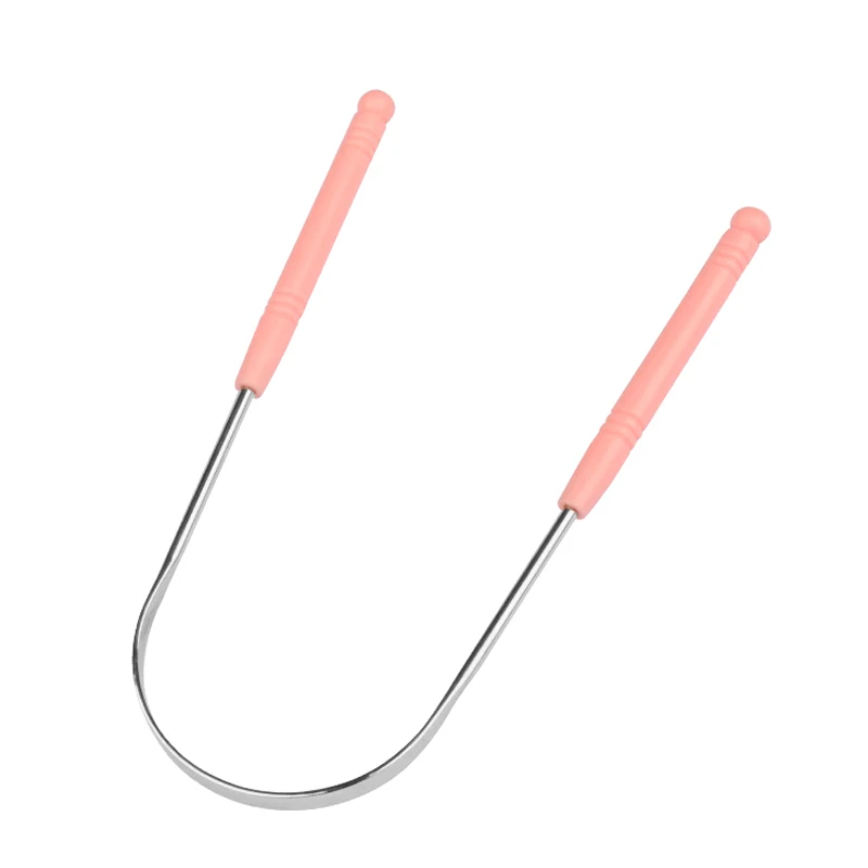 

Newly 2 Pcs Tongue Scraper Cleaner Stainless Steel Oral Cleaning Health Fresh Breath Tools CLA88