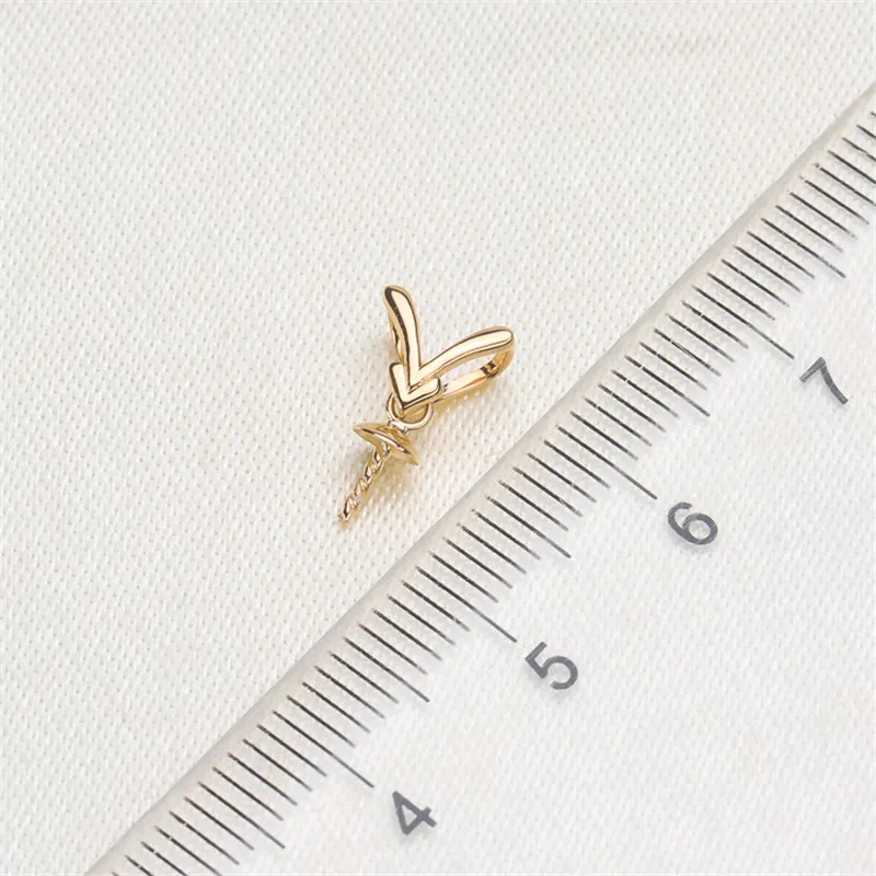 

Solid 18K Yellow Gold for DIY Jewelry Accessories Pendant Clasp Connector Clip Clasp Pinch Clip Bail Pendant Bail Bead