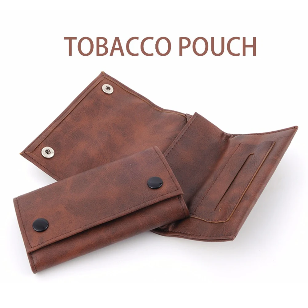 Модная сумка для табака из искусственной кожи коричневого цвета Портативная
