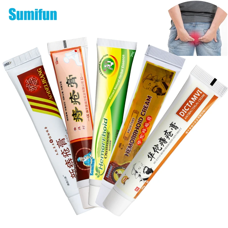 5 типов лечебного крема от геморроя, смесь внешних обезболивающих внутренних и анальных трещин, китайская травяная мазь, пластырь, забота о здоровье
