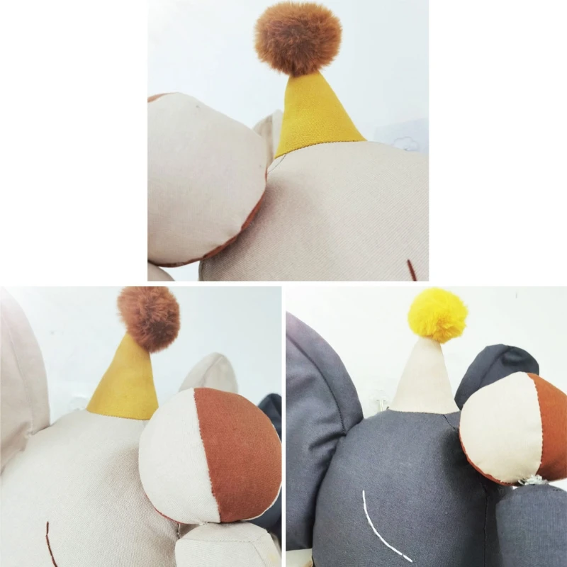 

2021 New Kids Room Decoration 3D Animal Heads Elephant Wall Hanging Decor For Children Room Nursery Room Decoration Soft Install