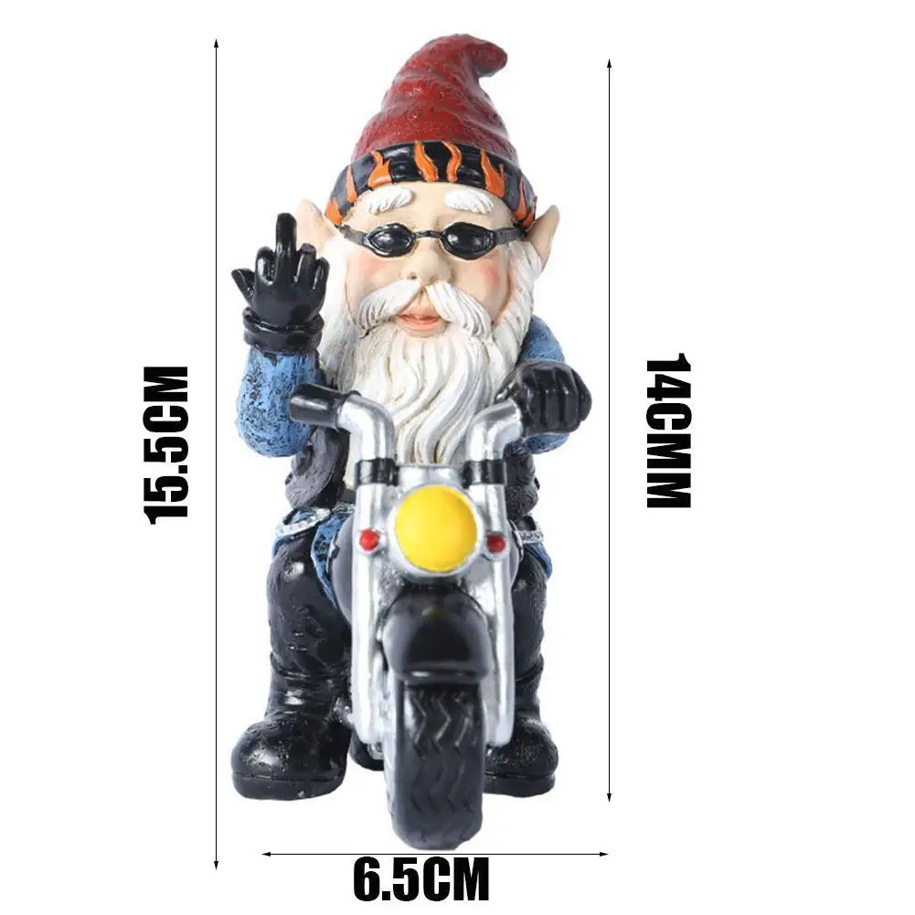 

1Pcs Cute Resin Dwarfs Statue Ornaments Garden Bonsai Sculpture Decor Decor Crafts Accessories Elf Fairy Garden Gift Courty L3X0