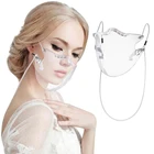 Многоразовая защитная маска на пластиковый экран на лицо со шнурком, защита от брызг и брызг