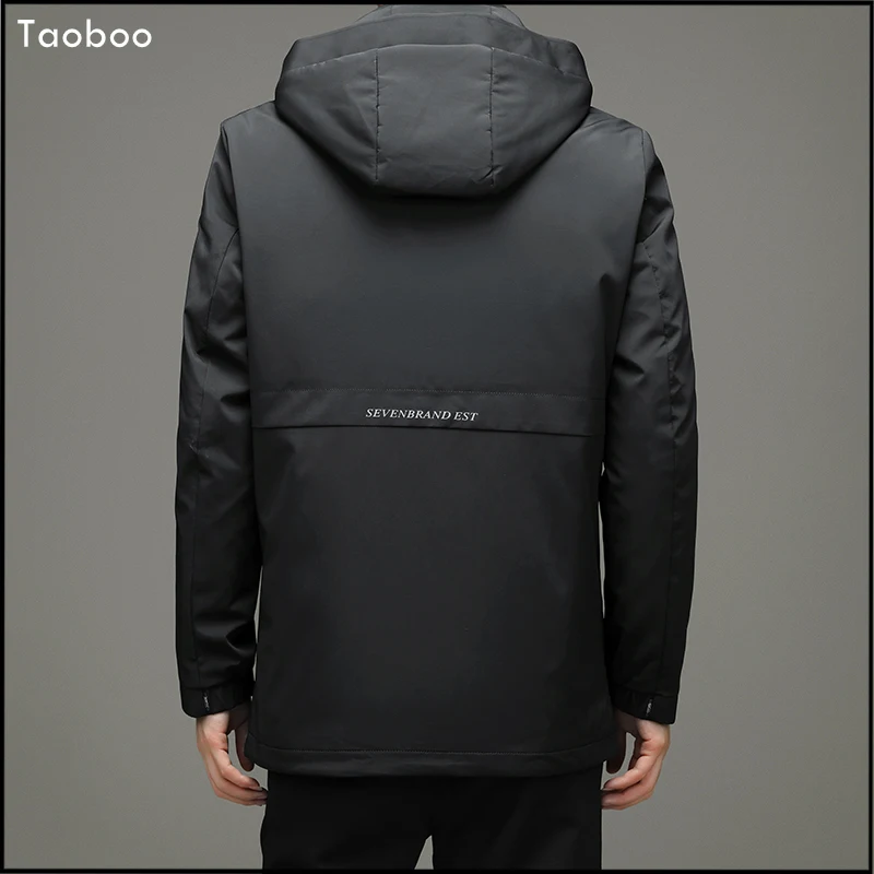 Taoboo 2021 Новая мужская зимняя куртка тренчкот Повседневная утепленная пуховая с