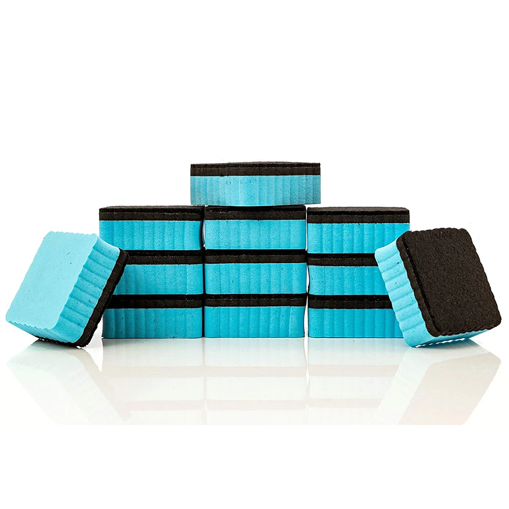 Ластики для сухой стираемой доски 5 х5 см 12 упаковок | Канцтовары офиса и дома