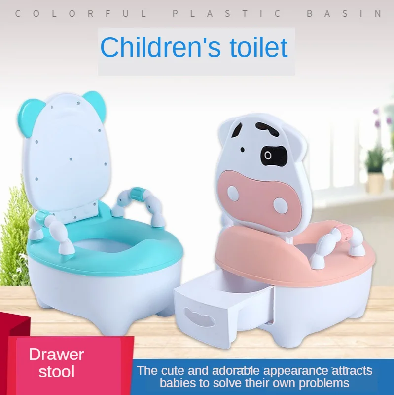 Baby Toilet Children's Cartoon Toilet Drawer Toilet Stool Baby Potty Infant Child Toilet Toilet Men and Women Kids Toilet Seat