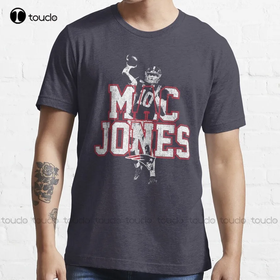 

Mac Jones Boston Football T-Shirt Men Tshirts Custom Aldult Teen Unisex Digital Printing Tee Shirt Fashion Funny New Xs-5Xl