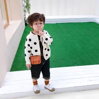 dots spring autumn tops boys sweater jacket coat kids%c2%a0knitting overcoat outwear teenager children clothes high quality