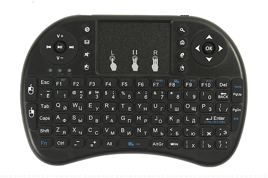 Touyinger Новое поступление Мини i8 Клавиатура Air mouse Мультимедийный пульт дистанционного управления Сенсорная панель Ручной для Проекторы Android и Smart tv