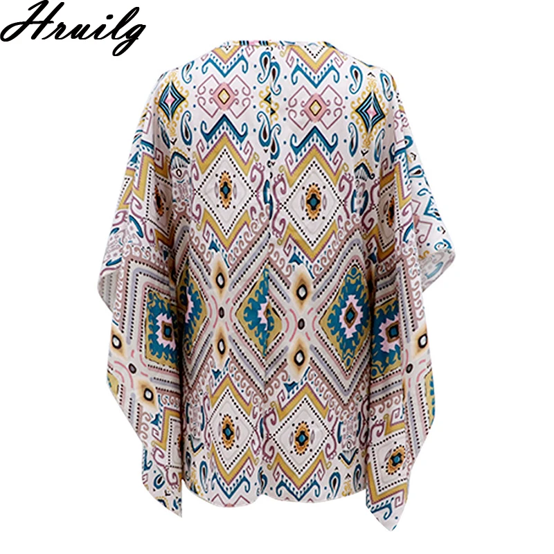 

Tops Women O Neck Batwing Sleeve Casual Loose Printing Fashion New Arrival Women Clothing Strappy Elegant Bohemian Shirt Women