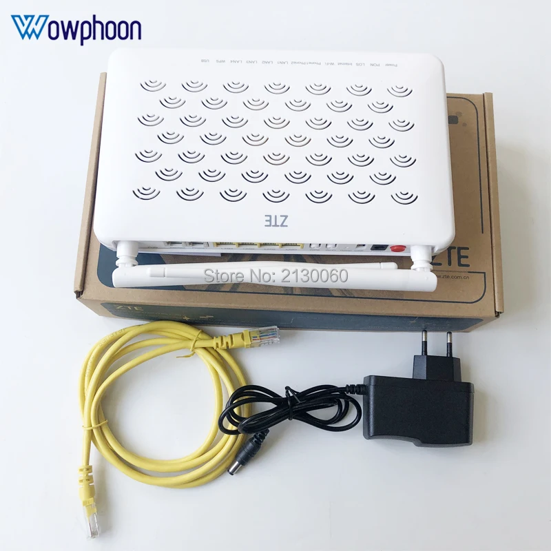 Бесплатная доставка ZTE F660W V5.2 GPON ONU ONT 4FE + 2TEL USB Wifi английская прошивка