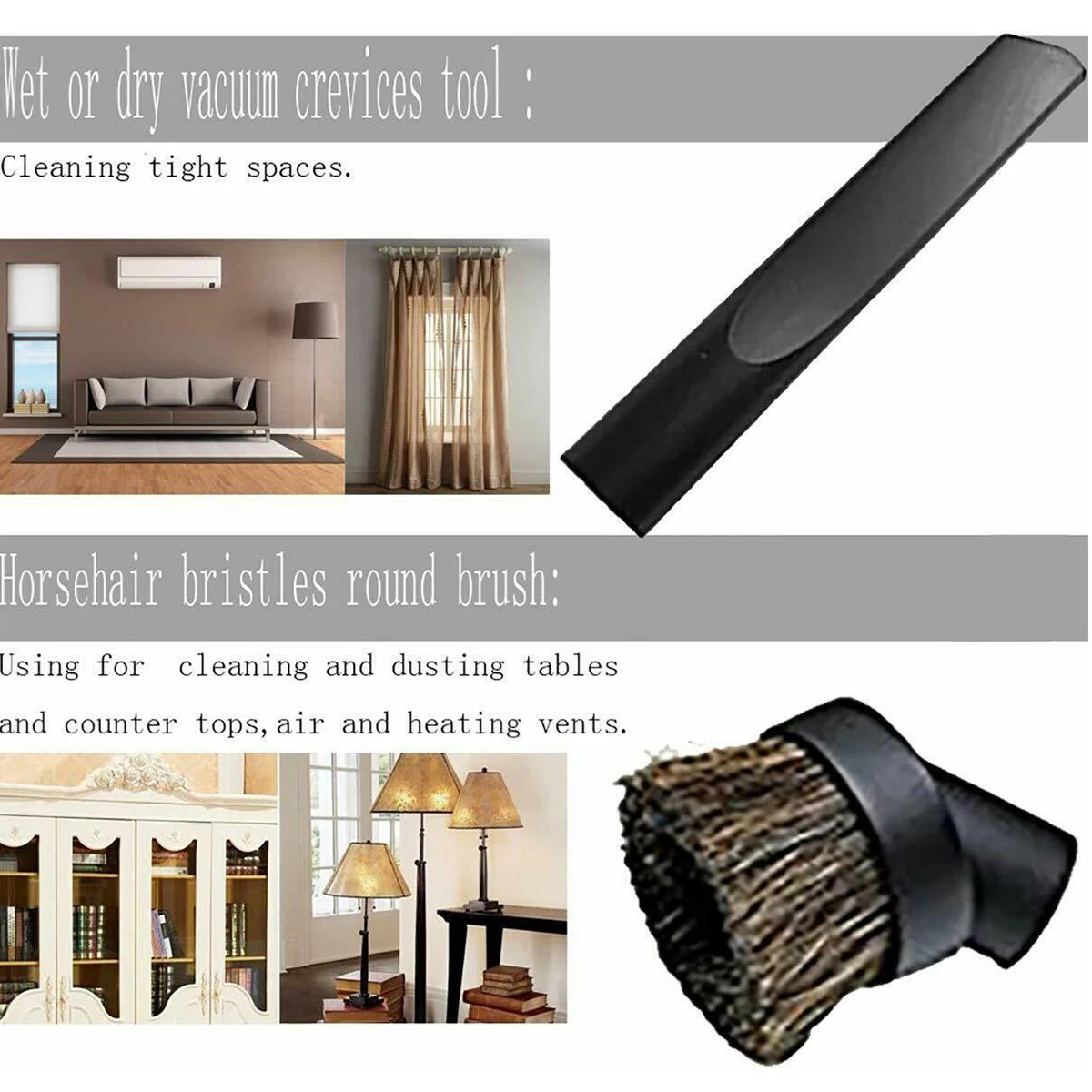 6 шт./компл. Универсальная насадка для вакуумного шланга AC Husky Craftsman Щетка Насадка