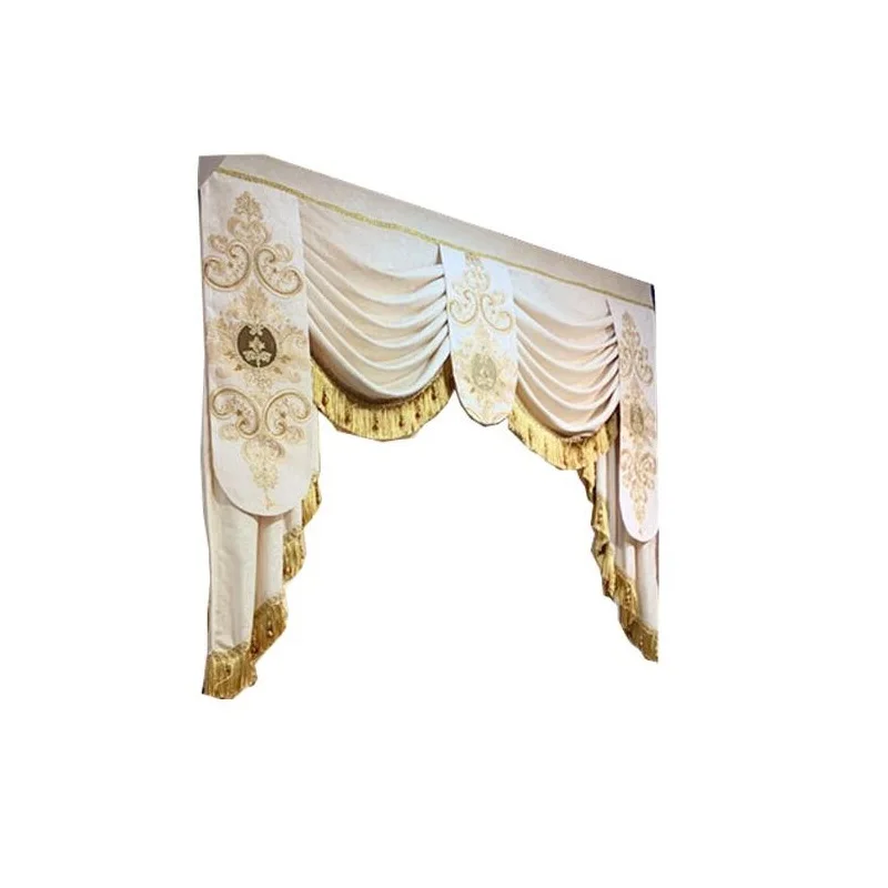 

European style Upmarket chenille embroidered Pelmet Retro court spun gold embroidery living room,valance,Additional purchase