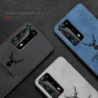 Тканевый силиконовый чехол с оленем для Huawei P50 Pro P Smart 2021 Z P30 Pro P40 Lite E, тканевый чехол для Honor 30i 9S 9A 9C 30S 30 Lite, бампер