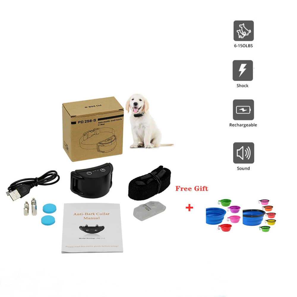 Электрический тренировочный ошейник для собак автоматический эффективный