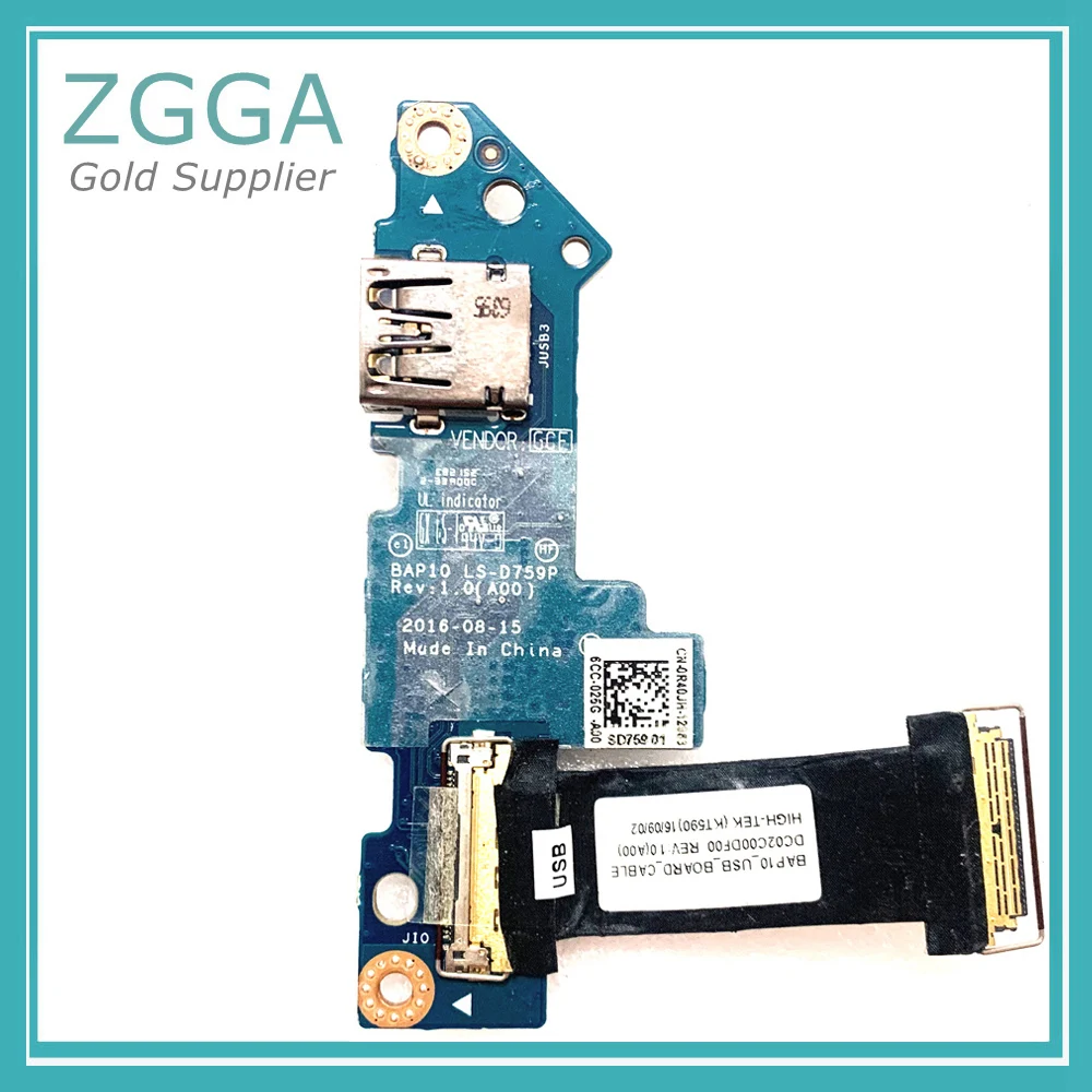 Новая плата USB-порта для ноутбука Dell Alienware 15 R3 R4 17 R5 IO печатная USB с кабелем