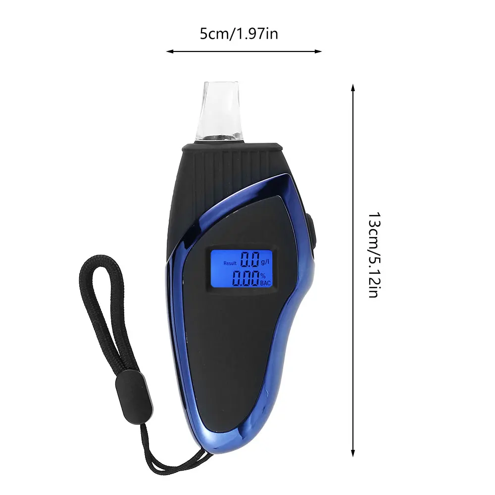 

Portable Digital Alcohol Tester Breath Alcohol Tester Breathalyzer Breathalyser Alcohol Breath Tester