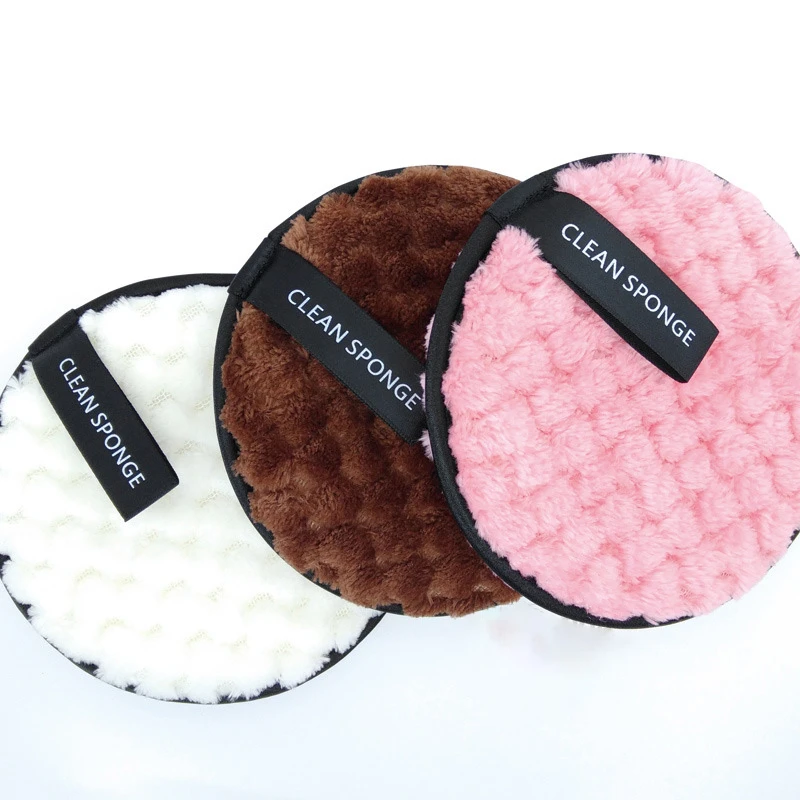 Мягкая двухсторонняя губка для очищения лица косметическое полотенце из хлопка