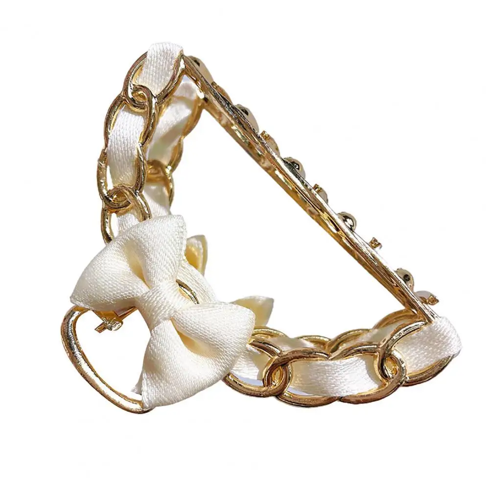 

Women Claw-Shaped Hairpin Bowknot Barrette Hair Clip Headwear Accessory for Wedding Party