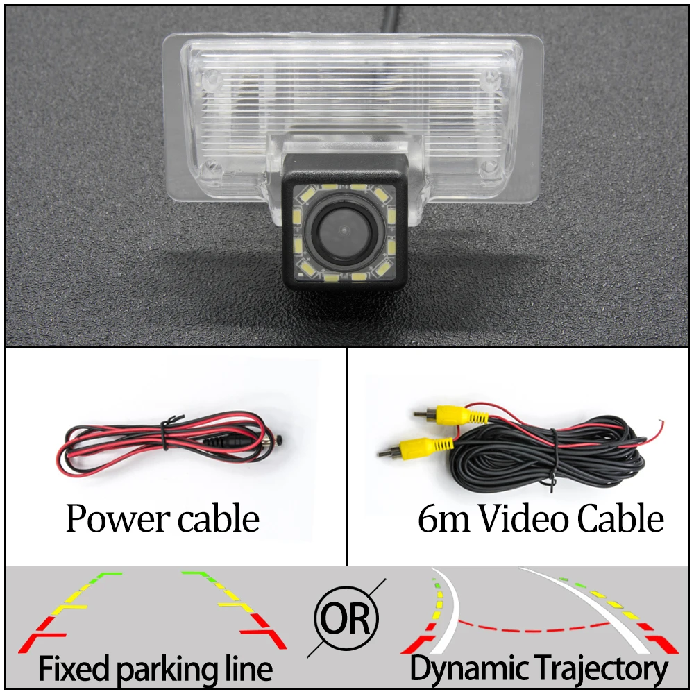 12LED Camera Only Камера заднего вида CCD для nissan paladin Altima TEANA Sylphy Venucia Almera TIIDA Bluebird Sentra автомобильная парковочная камера заднего вида - Название цвета: 12LED Camera Only