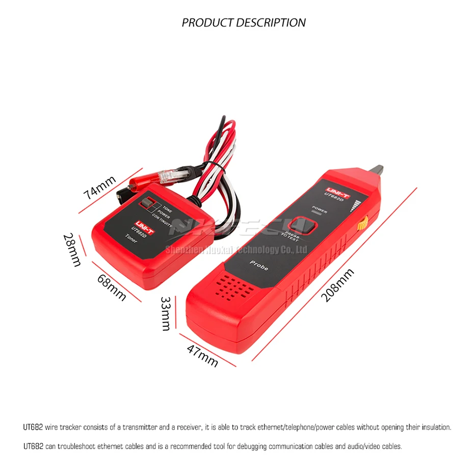UNI-T провода трекер тестер UT682 UT682D цепи RJ11 RJ45 телефонные провода отслеживания линии Finder LAN кабель сети детектор инструмент