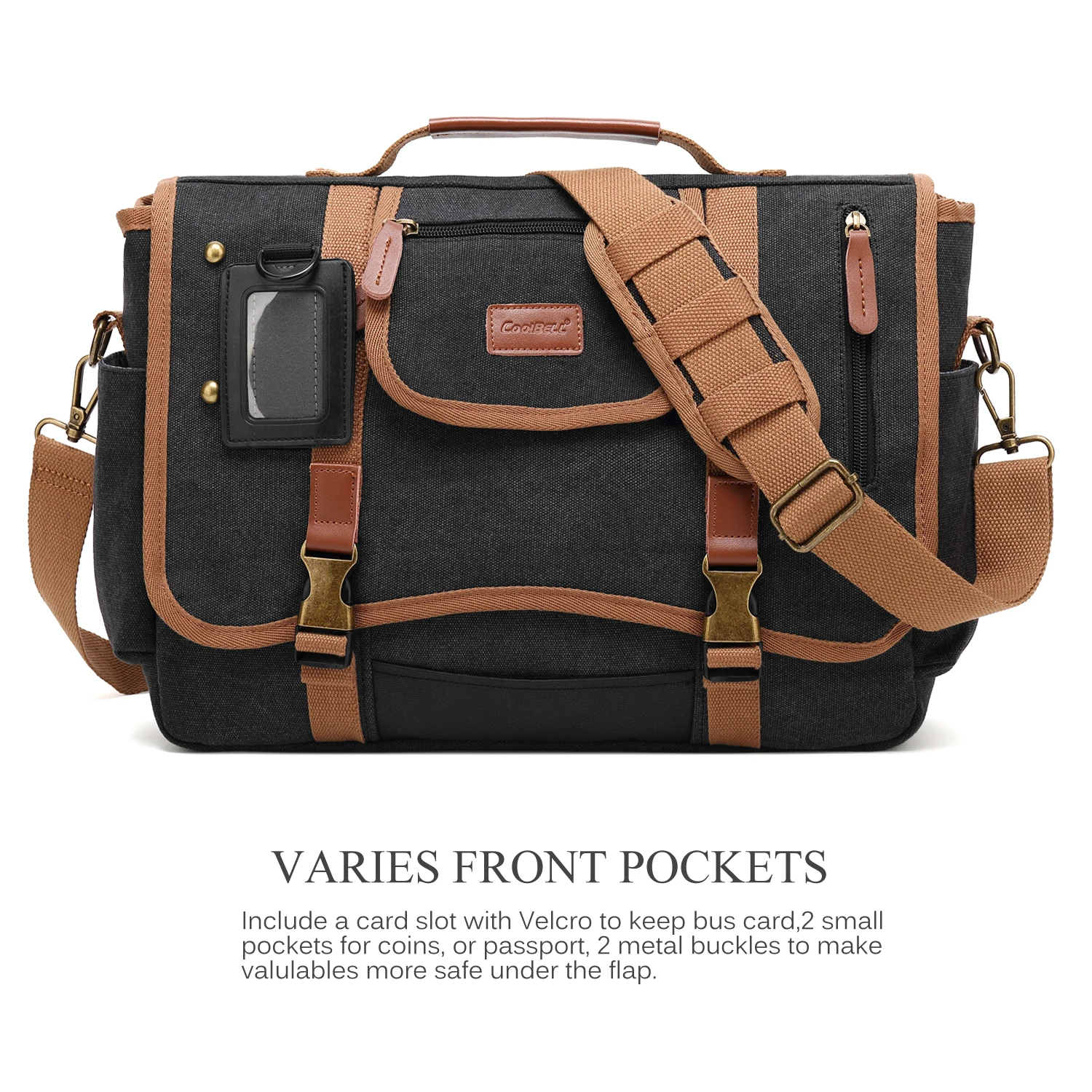 CoolBELL 15.6 Inch Laptop Shoulder Bag Messenger Bag Case Sport Handbag Business Briefcase Multi-Functional Travel Bag for Men