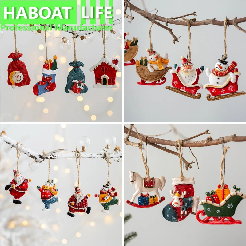 

Christmas Decoration Pendant Retro Santa Claus DIY Home Decor Christmas Accessories HB1295 J
