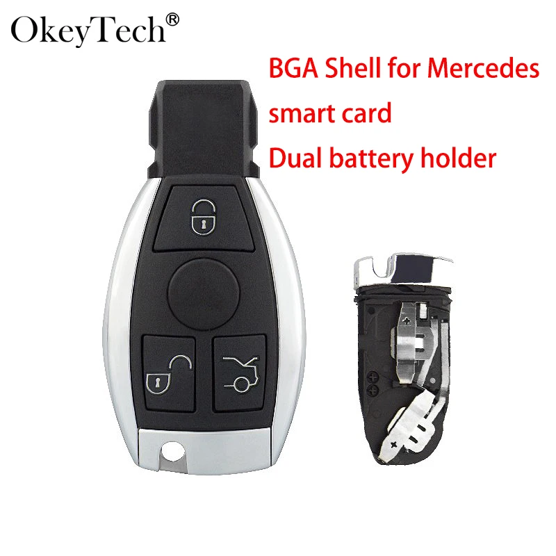 Okeyetch 3 кнопки дистанционный смарт брелок для MB Mercedes Benz CLS C E S W124 W202 с держателем