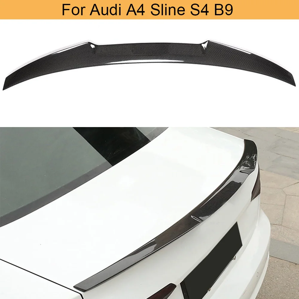 Автомобильный спойлер заднего багажника крыла для Audi A4 B9 2017 2018 2019 задний багажник