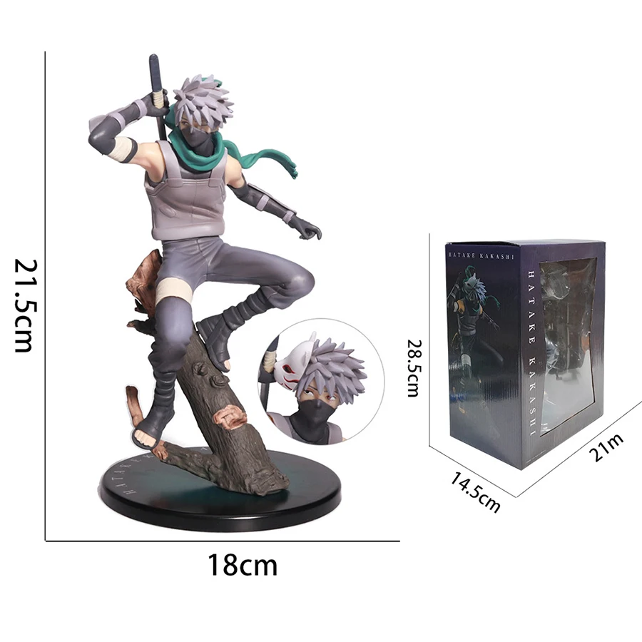 

2 Heads Hatake Kakashi Toy Anime Figure Japanese Hot Action Toys PVC Statue Figurine Senju Tobirama Collectible Toy Figure