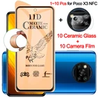 110 шт, мягкое керамическое стекло Poco X3 Pro NFC glass poco-x3 nfc стекло защитное стекло Poko X3 NFC Glass Xiaomi Poco X 3 GT пленка для камеры поко х3 нфс поко-х3 матовое стекло на Poco-X3 Pro poco m4 Pro 5G