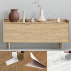 Наклейки на пол с текстурой под дерево, самоклеящиеся водонепроницаемые обои, украшения для интерьера на стену, товары для гостиной и дома