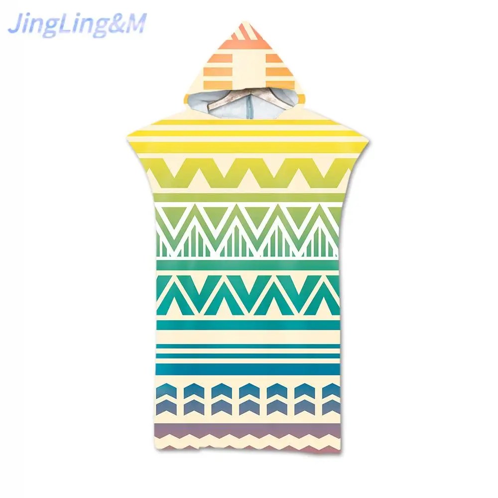 Пляжное полотенце 3D печатная прошитая микрофибра прилагается шляпа для взрослых