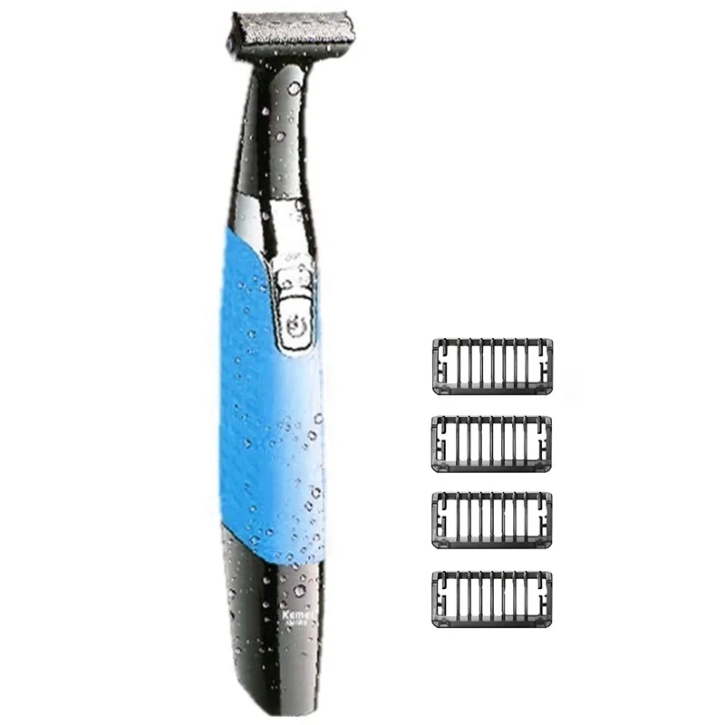 

Kemei men's electric shaver body face electric razor for men stubble trimmer beard shaving edge trimer head trimmer back
