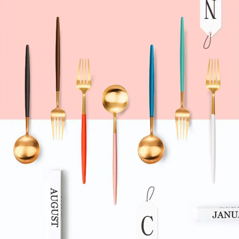 Набор посуды 304 набор столовых приборов из нержавеющей стали нож для стейка вилка