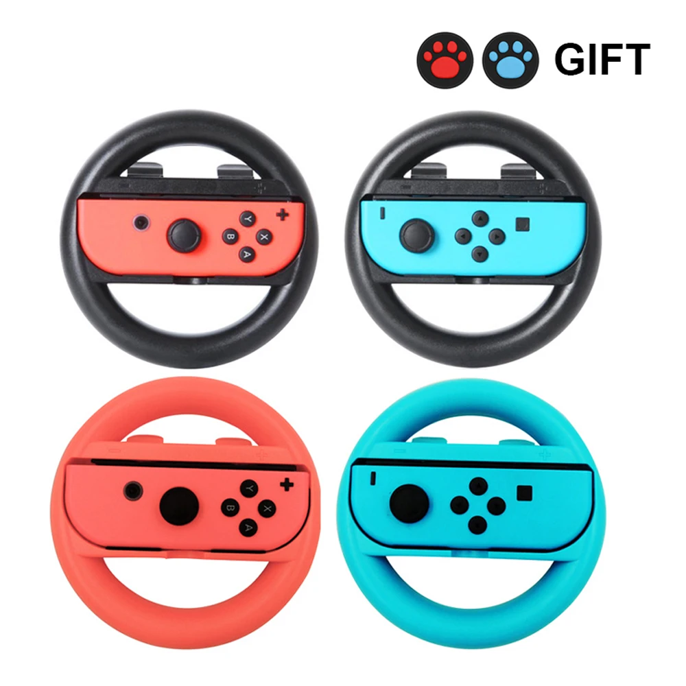 

1 Pair Game Steering Wheel Racing Handle For Mario Kart Nintendo Switch Joy-Con Controller Holder For NS Accessories