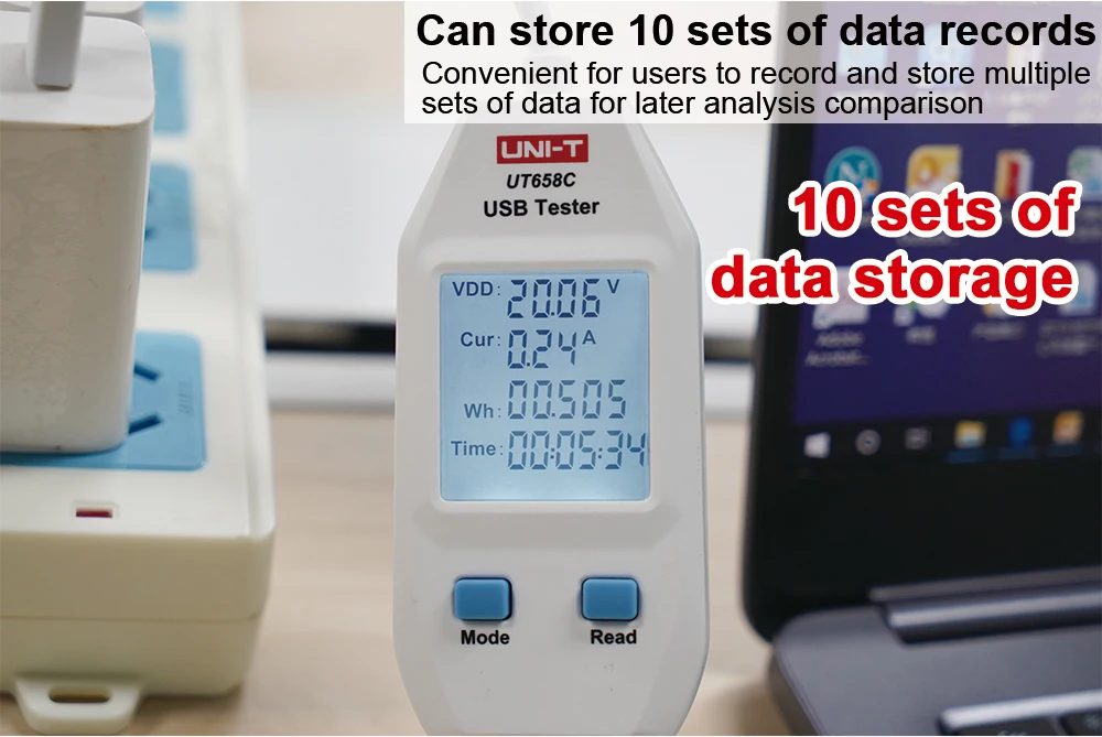 USB тестер UNI-T UT658B dc Цифровой вольтметр UT658 напряжение измеритель тока Амперметр детектор Банк питания зарядное устройство индикатор