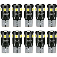 aglint 10pcs t10 w5w led canbus no error 194 168 2825 9 smd 2835 chipsets for car dome map door trunk license plate lights white