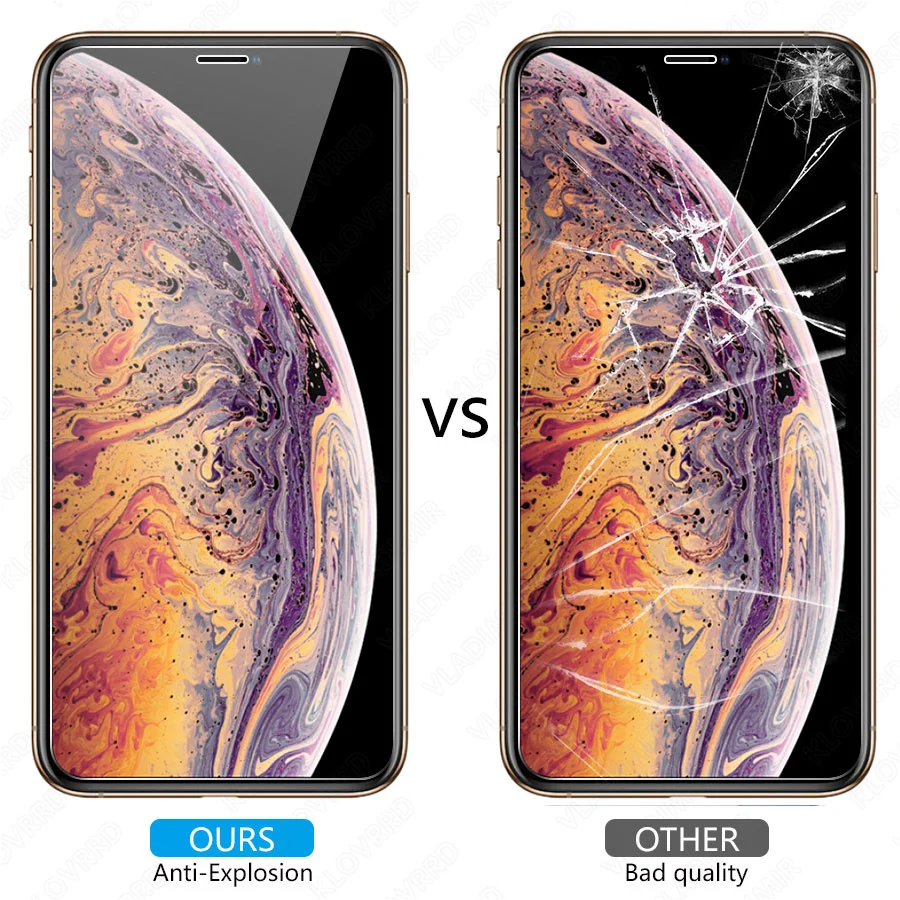 3 штуки для iPhone 6 6S 7 8 Plus 11 pro max закаленное стекло защиты экрана X XR XS Max защитная