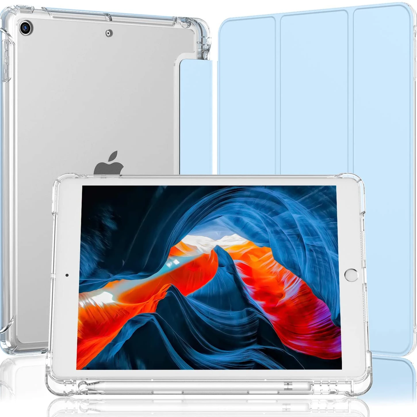 

Чехол для iPad 8-го поколения (2020)/7-го поколения (2019) с держателем для стилуса, противоударный чехол для iPad 10,2 A2270 A2428 A2197 A2200, чехол s