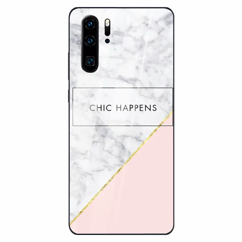 20 Tempered Glass Case For Huawei 9 10 Lite 8X 8X MAX White Marble Phone Cases For Nova 3 P-smart-Z P30 P20 Lite MATE 20 LITE Funda - Цвет: 20
