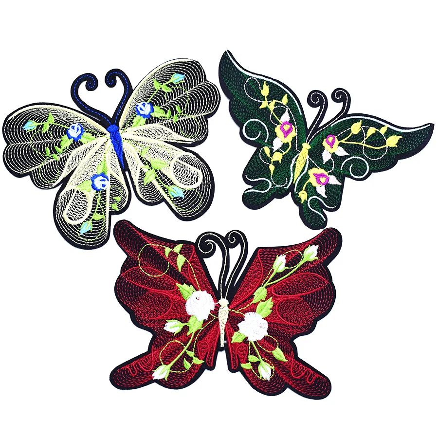 1 шт. патчи с вышивкой бабочки для одежды термоклейкие одежда аксессуары шитья