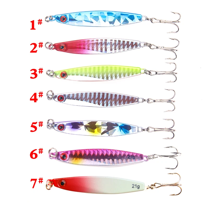 SEAPESCA 1 шт./партия металлическая рыболовная приманка для джига с колеблющейся