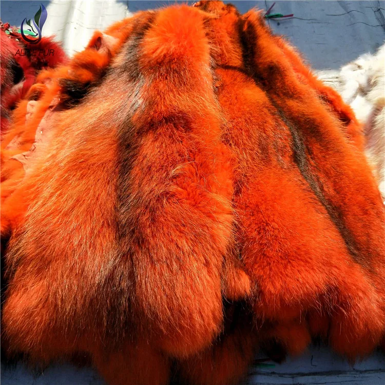 

Оранжевый цвет загорелый мех енота/пелты енота для одежды
