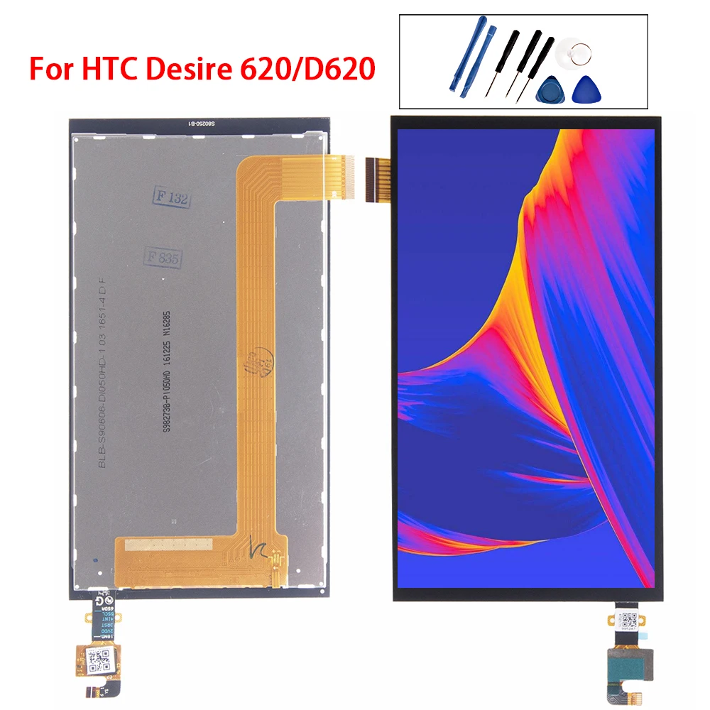 5 0 &quotдля HTC Desire 620G LCD сенсорный экран с рамкой 620 620U 620T дисплей дигитайзер Запасные